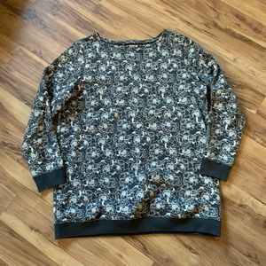 Banana Republic floral print sweatshirt  size XL